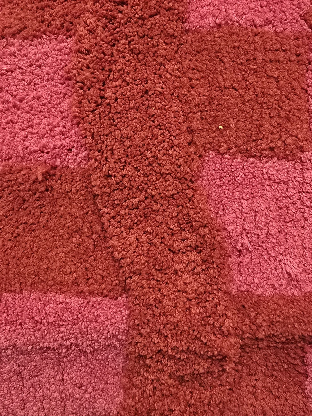 aden + anais Pink and Dark Pink Checkered Bath Mat